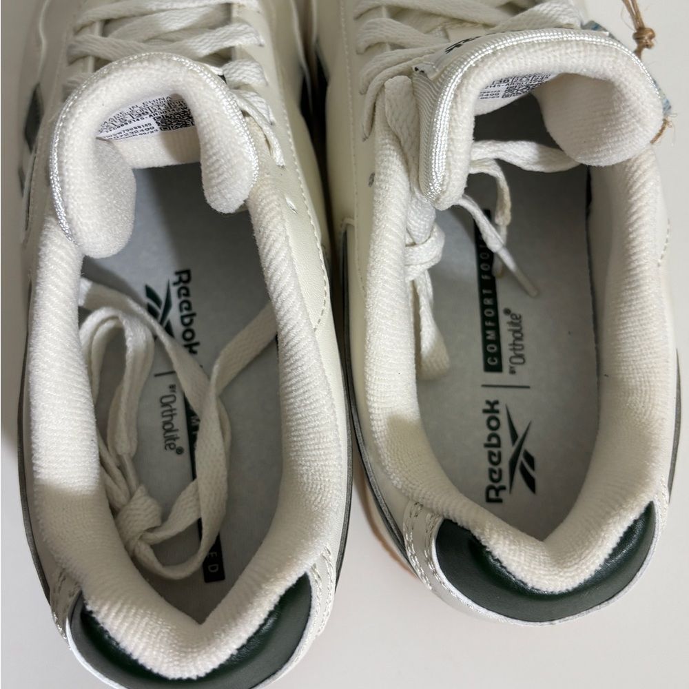 Reebok Harman Run Double Shoes Womens Classic White and Green Sneakers 7.5 - Picture 7 of 12